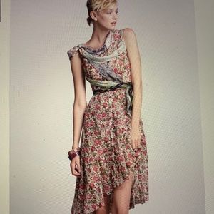 Anthropologie Beguile by Byron Lars Wilderflora Flounce dress